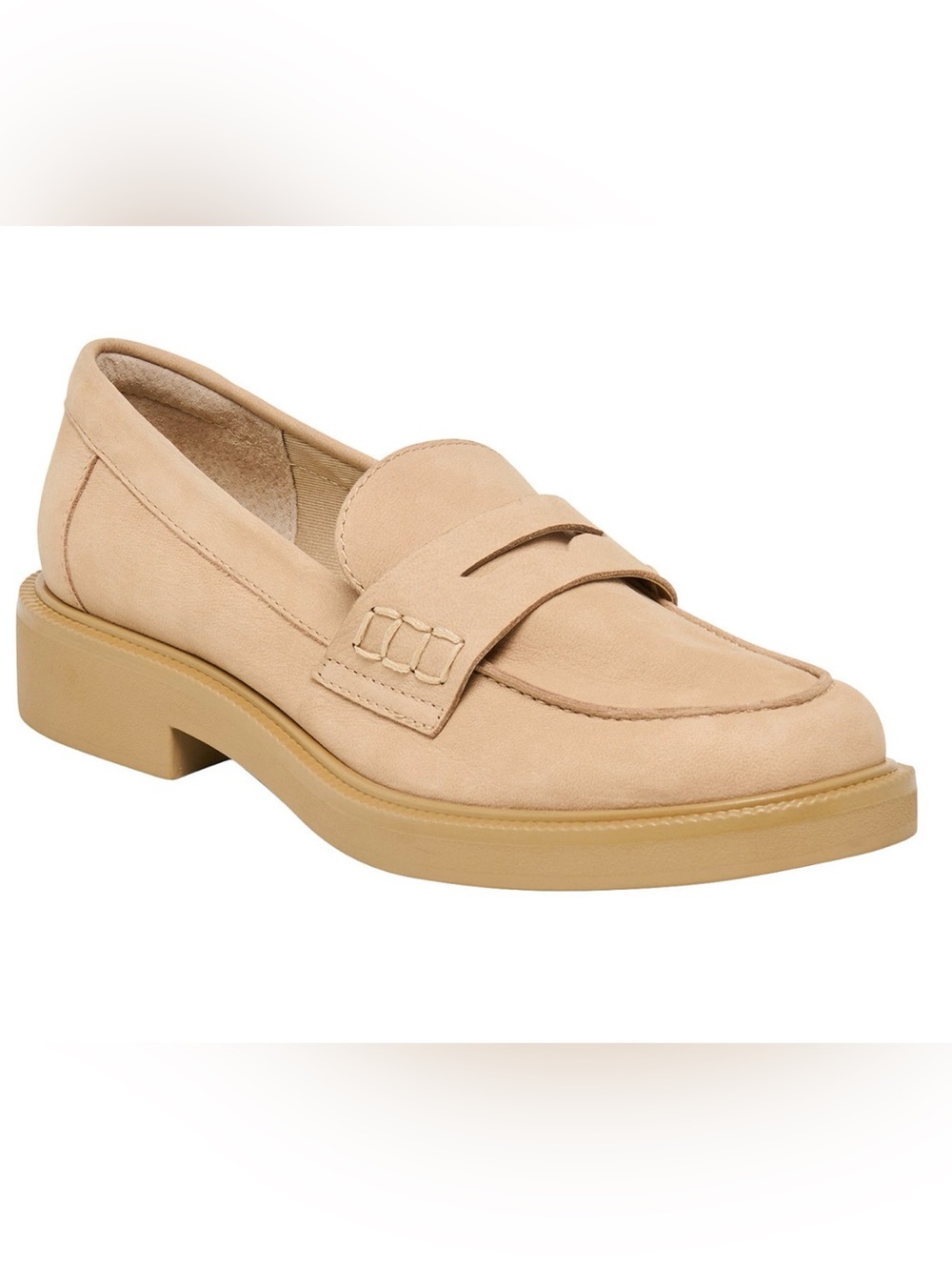 DOLCE VITA Women's Leather Sesame Colored Penny Loafers.